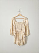 Dainty Floral Smocked Romper (S)