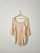 Dainty Floral Smocked Romper (S)
