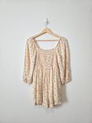 Dainty Floral Smocked Romper (S)