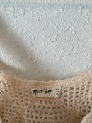 Cropped Crochet Knit Top (M/L)