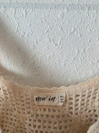 Cropped Crochet Knit Top (M/L)