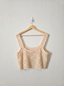 Cropped Crochet Knit Top (M/L)
