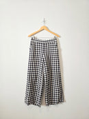 Gingham Wide Leg Pants (XS)
