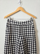 Gingham Wide Leg Pants (XS)