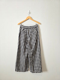 Gingham Wide Leg Pants (XS)