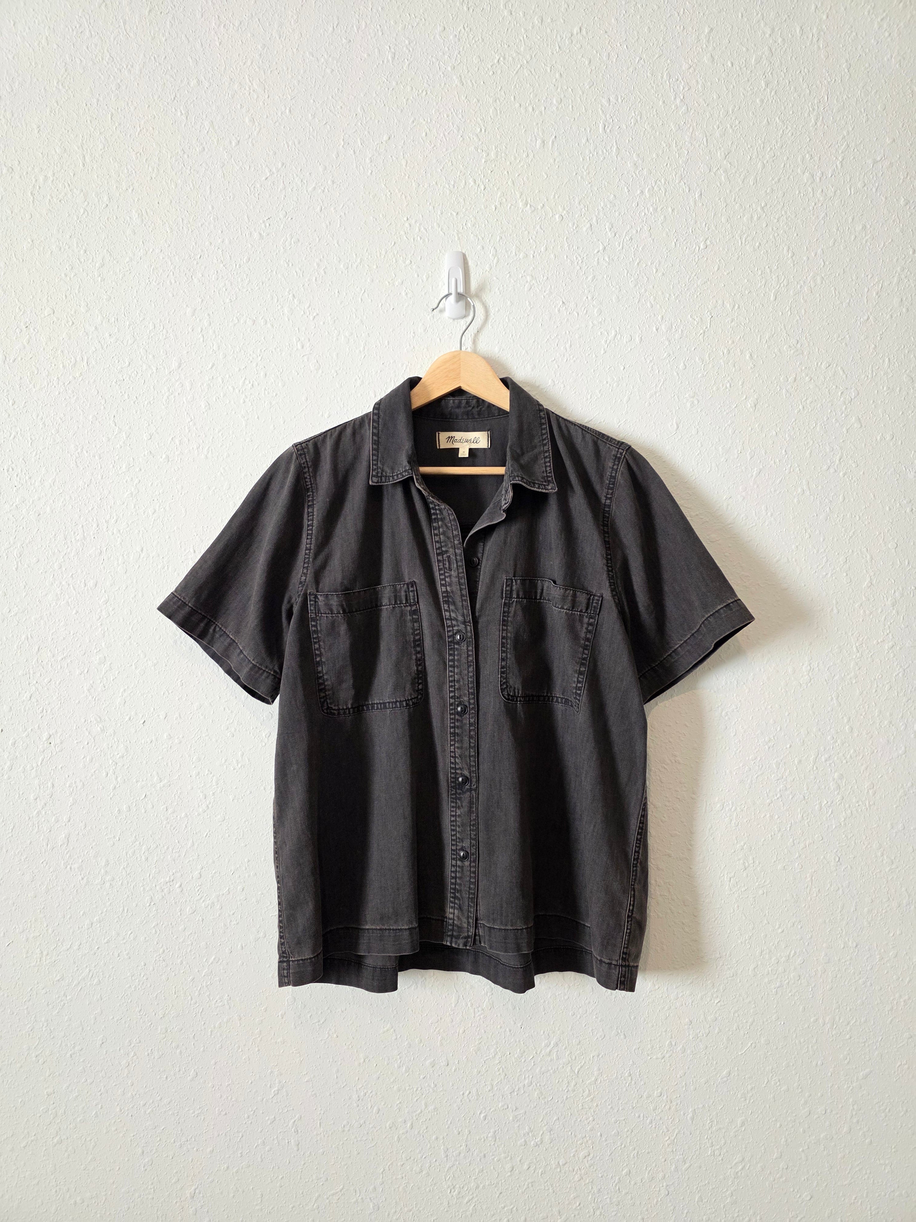 Madewell Denim Short Sleeve Button Up (M)