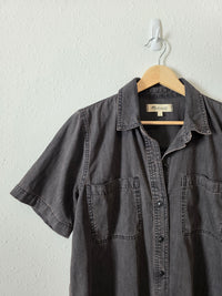 Madewell Denim Short Sleeve Button Up (M)