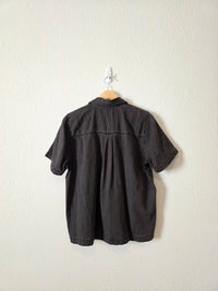 Madewell Denim Short Sleeve Button Up (M)
