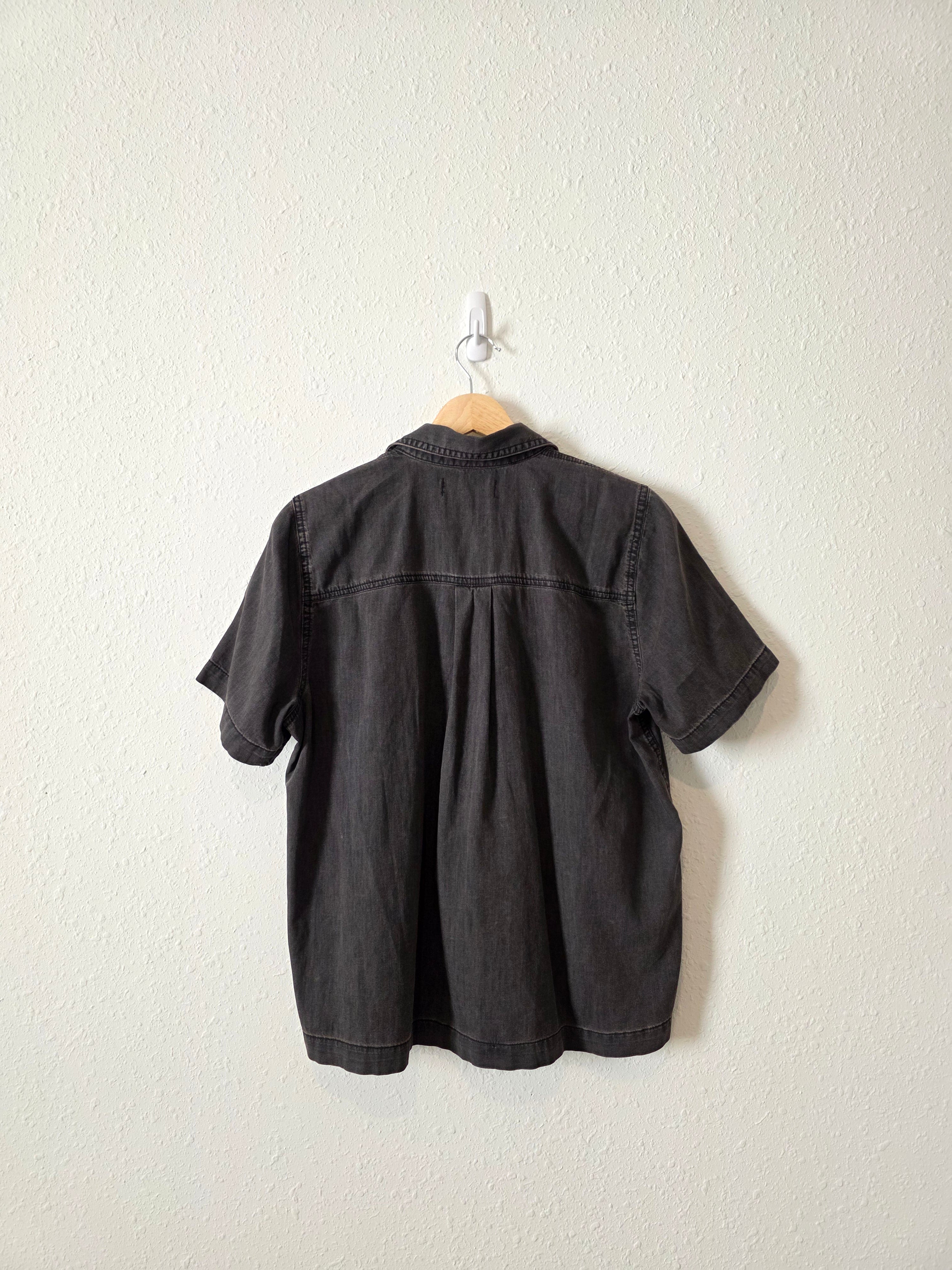 Madewell Denim Short Sleeve Button Up (M)