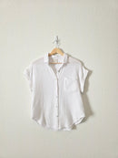 White Cotton Gauze Top (S)