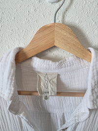 White Cotton Gauze Top (S)