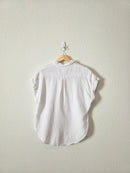 White Cotton Gauze Top (S)