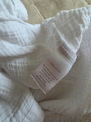 White Cotton Gauze Top (S)