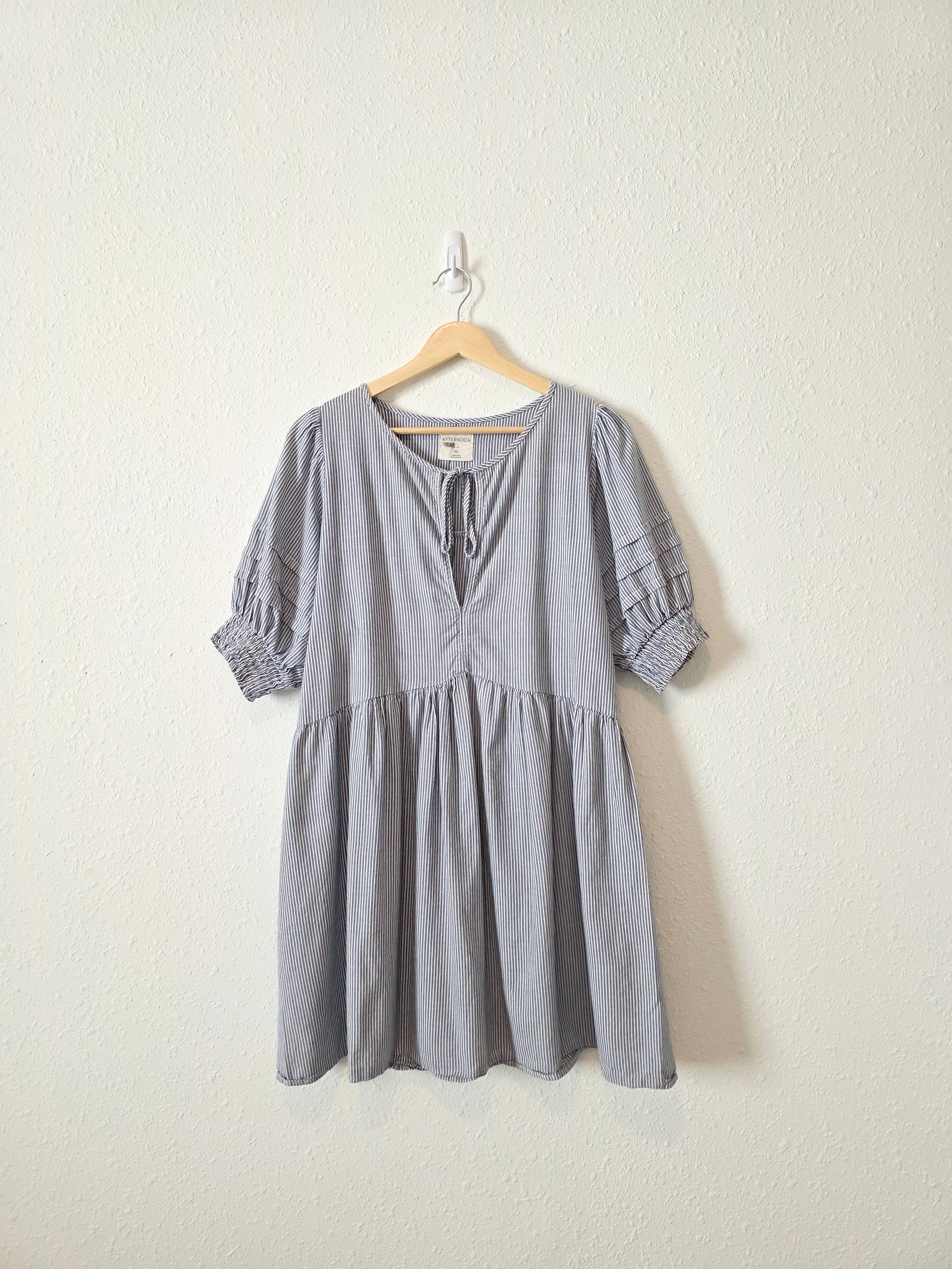 Anthropologie Striped Babydoll Dress (M)