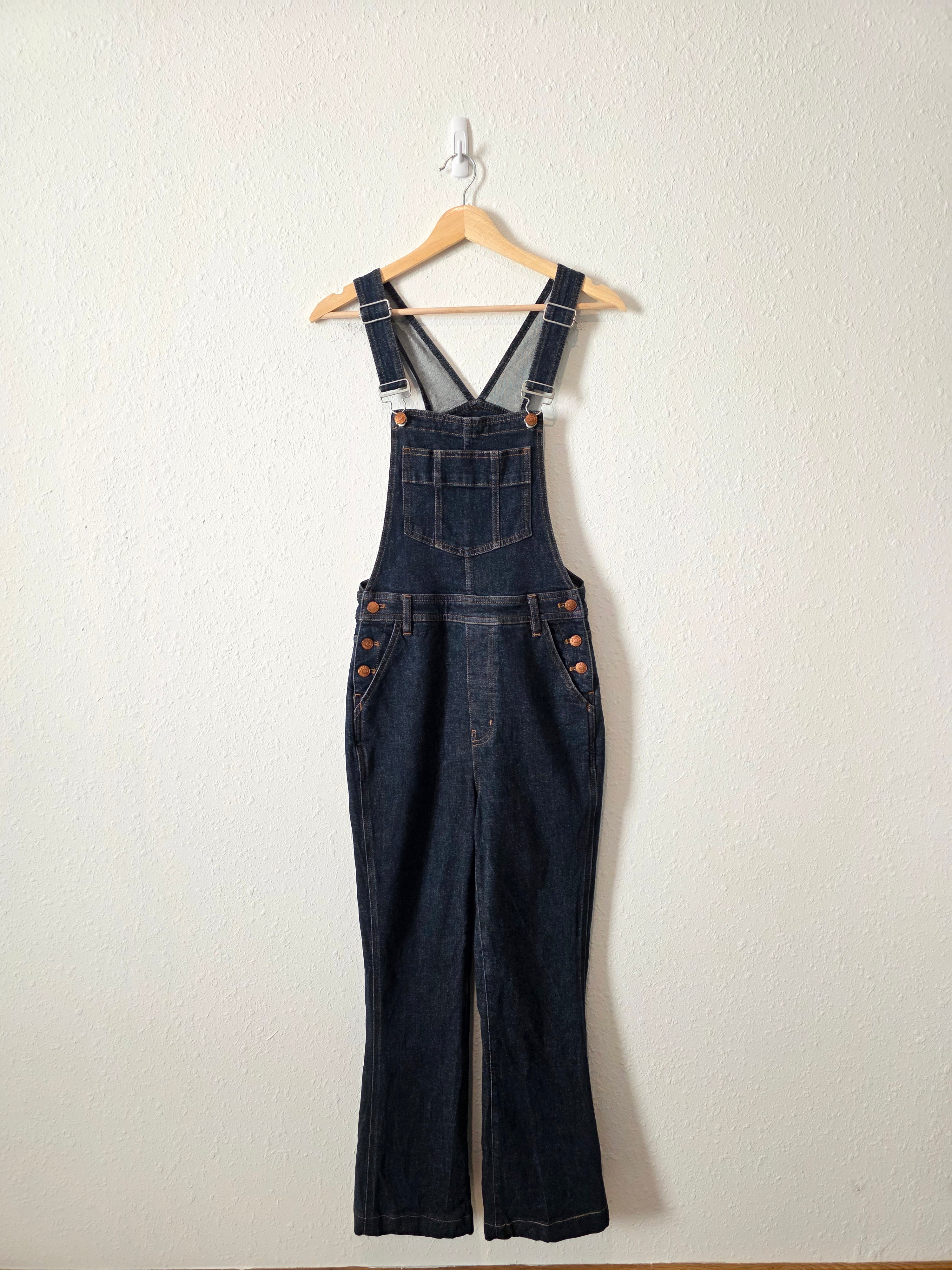 Madewell Flare Denim Overalls (2)