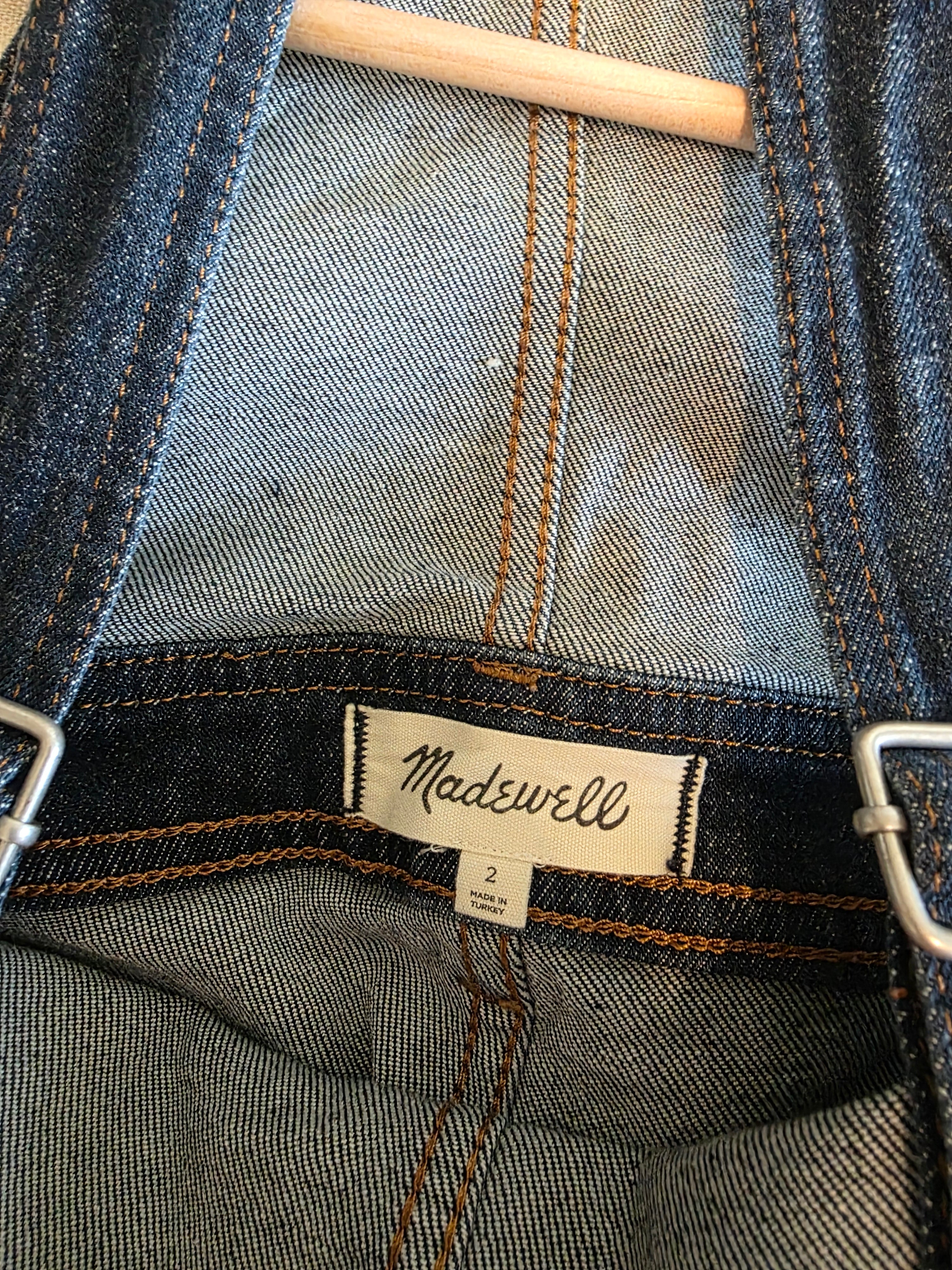 Madewell Flare Denim Overalls (2)