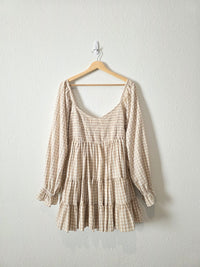 Mable Smocked Gingham Dress (M)