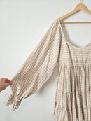 Mable Smocked Gingham Dress (M)
