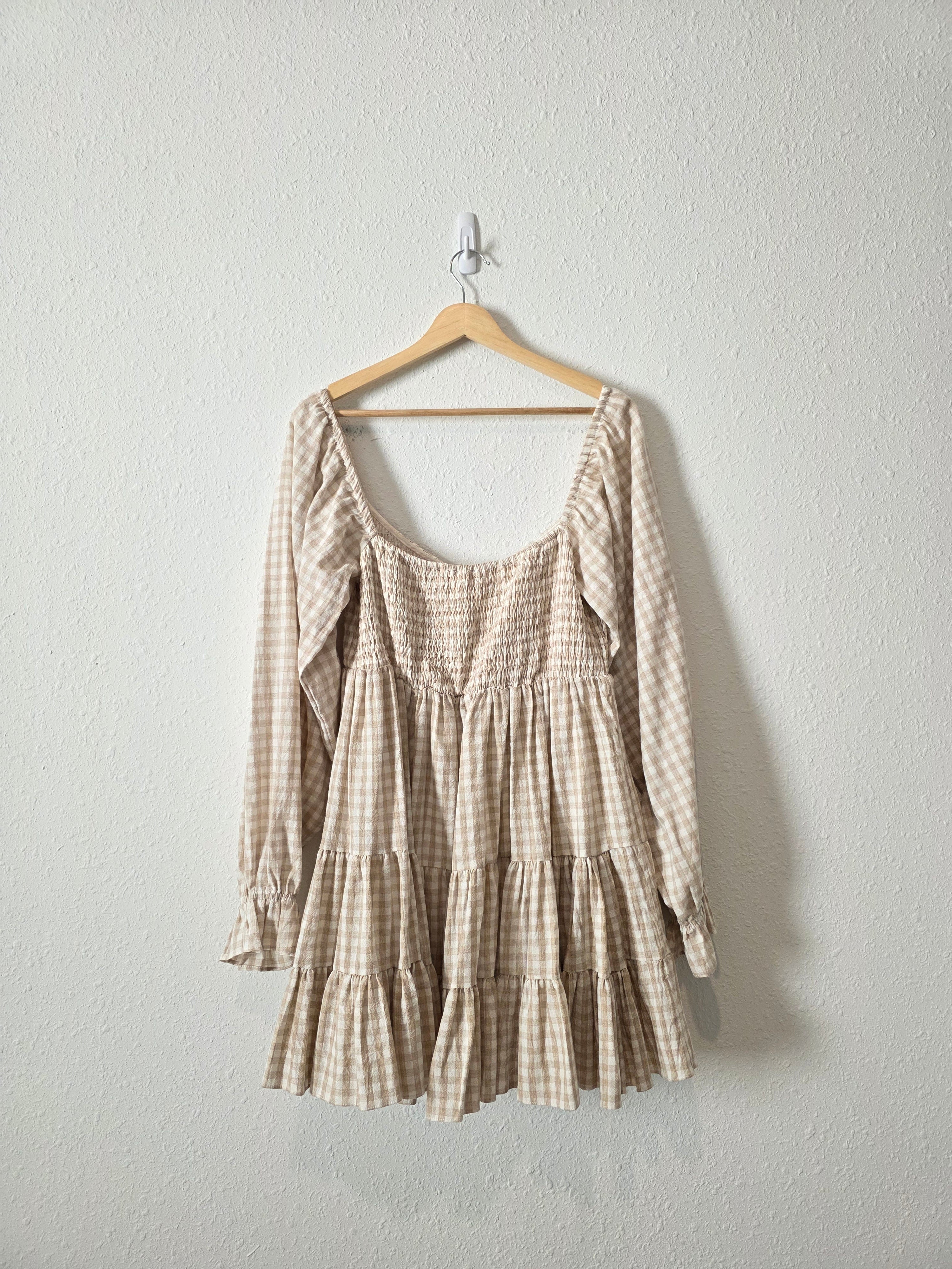 Mable Smocked Gingham Dress (M)