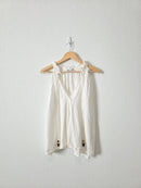 Zara Linen Tasseled Top (M)