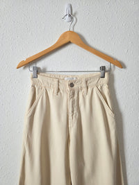 Ecru Wide Leg Jeans (24/00)