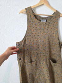 Vintage Floral Midi Dress (M)