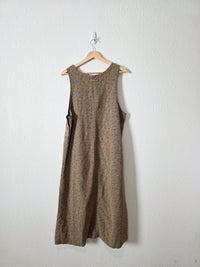Vintage Floral Midi Dress (M)