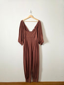 Free People Puff Sleeve Jumpsuit (M)