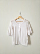 Z Supply Puff Sleeve Henley Tee (XS)