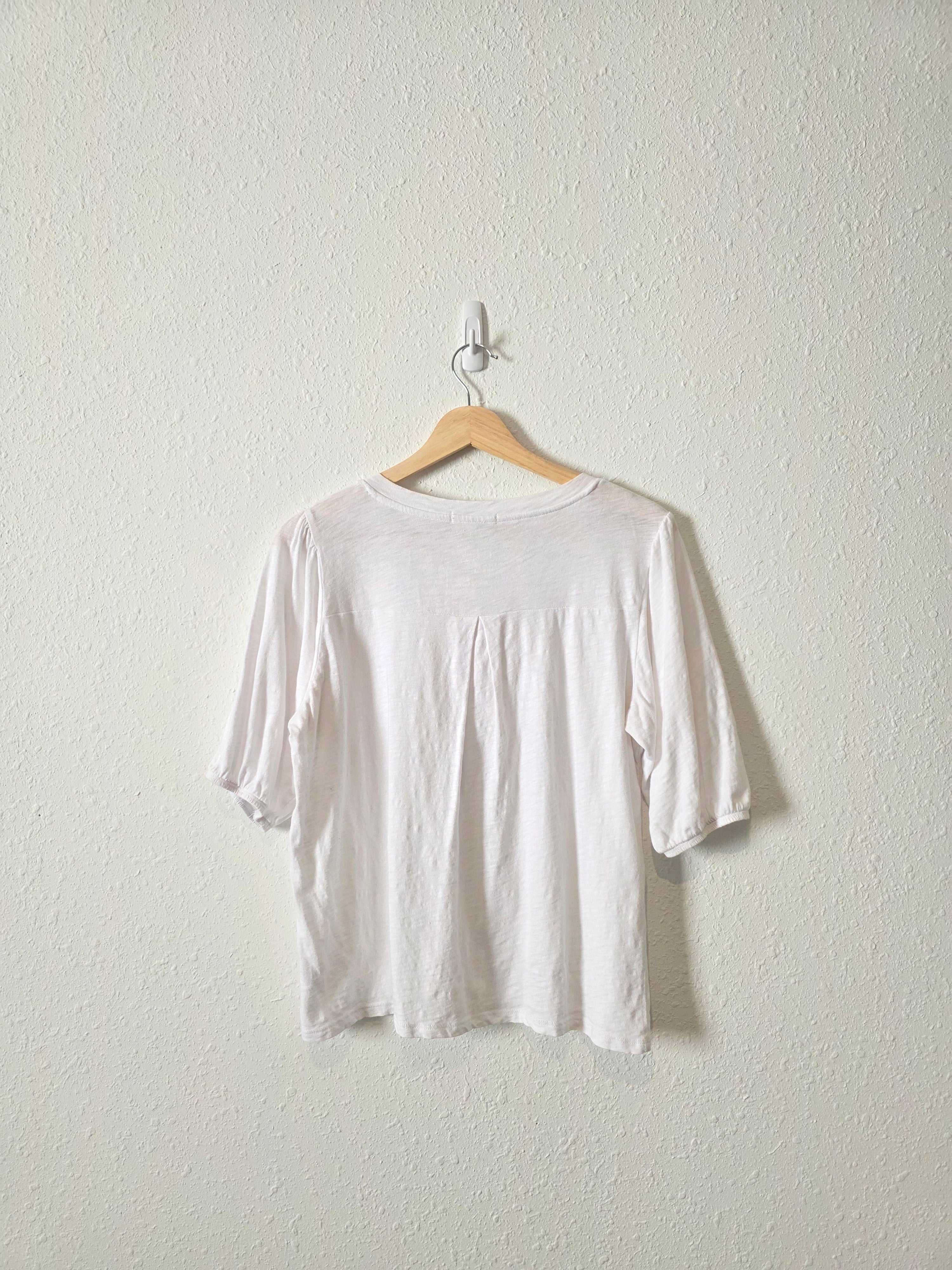 Z Supply Puff Sleeve Henley Tee (XS)