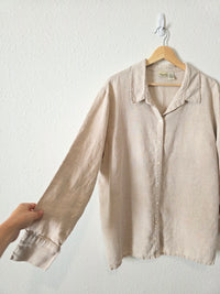 Vintage Linen Button Up (XL)