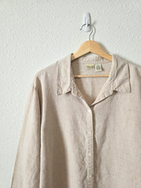 Vintage Linen Button Up (XL)