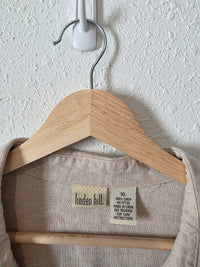 Vintage Linen Button Up (XL)