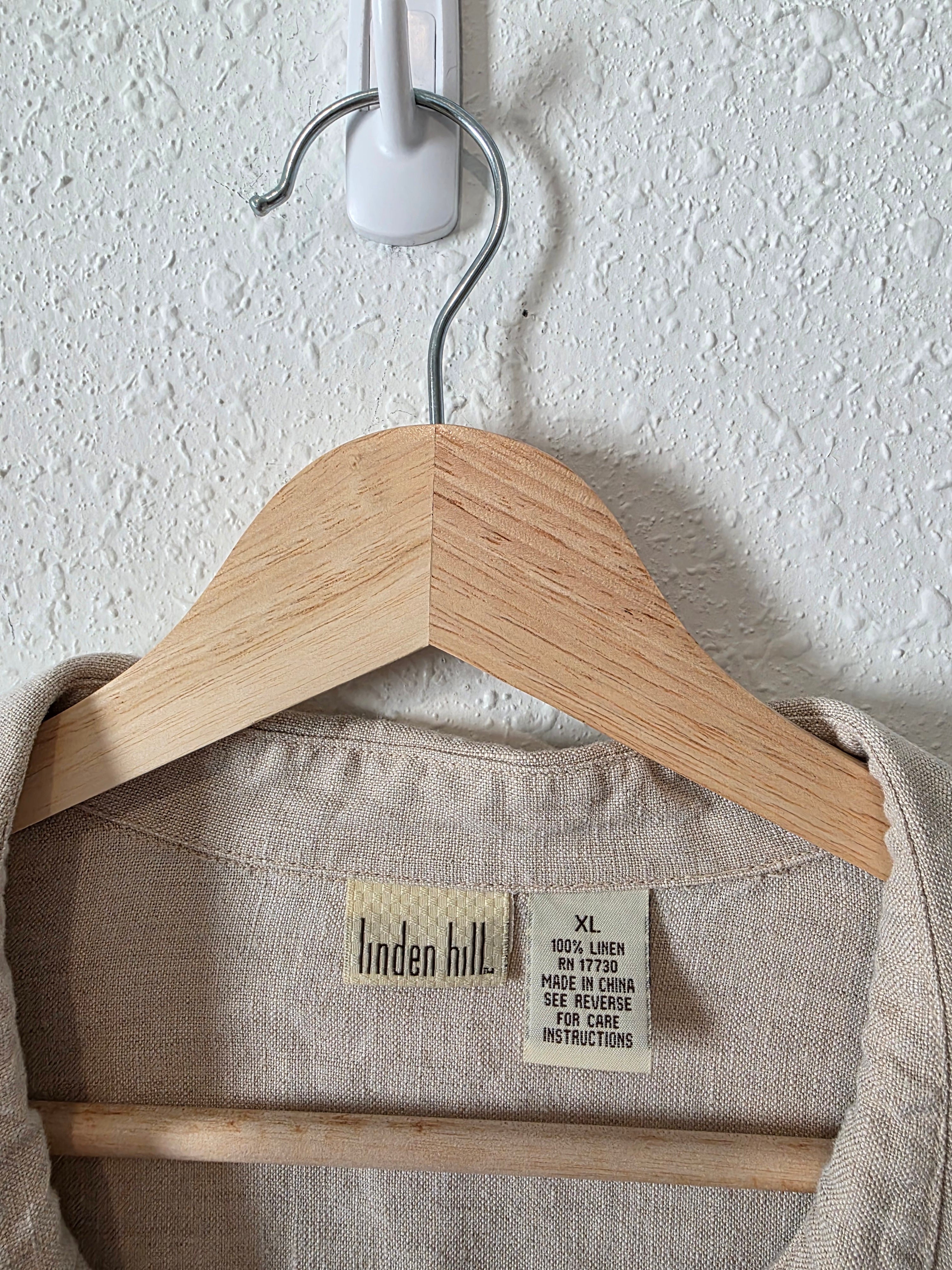 Vintage Linen Button Up (XL)