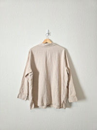 Vintage Linen Button Up (XL)
