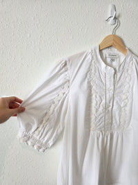 Embroidered Puff Sleeve Blouse (L)