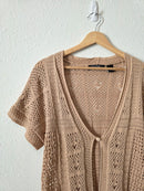 Crochet Knit Cotton Top (L)