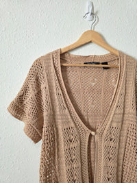 Crochet Knit Cotton Top (L)