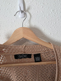 Crochet Knit Cotton Top (L)