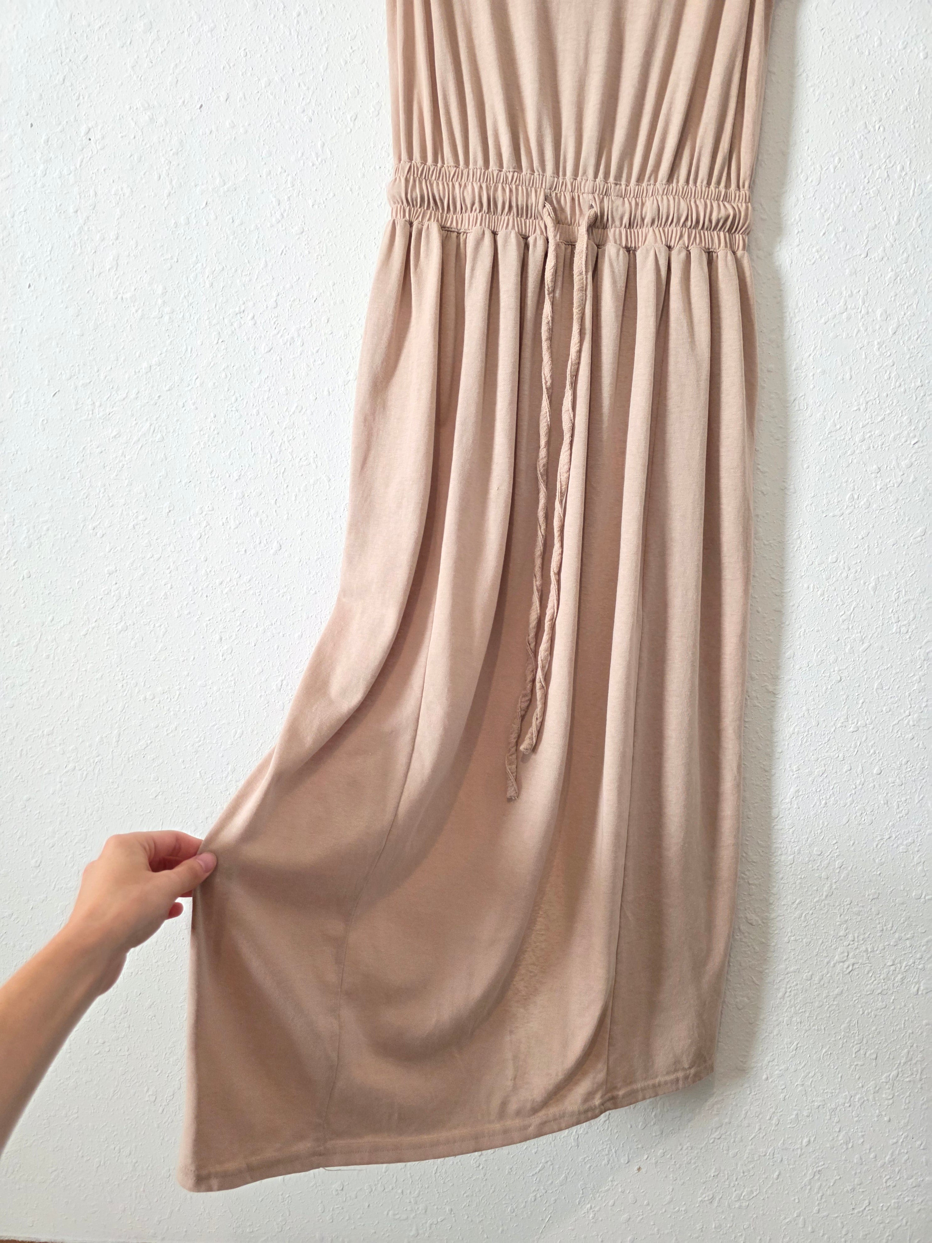 Easel Tie Waist Midi Dress (S)