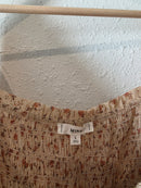 Floral Smocked Mini Dress (L)
