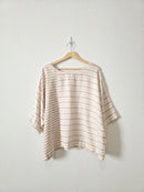 Oversized Linen Striped Top (L)