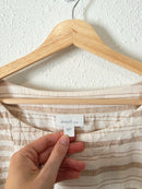Oversized Linen Striped Top (L)