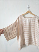 Oversized Linen Striped Top (L)
