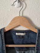 Denim Cropped Vest (XS)