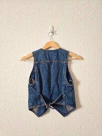 Denim Cropped Vest (XS)