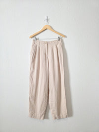 Vintage Linen Straight Pants (28)
