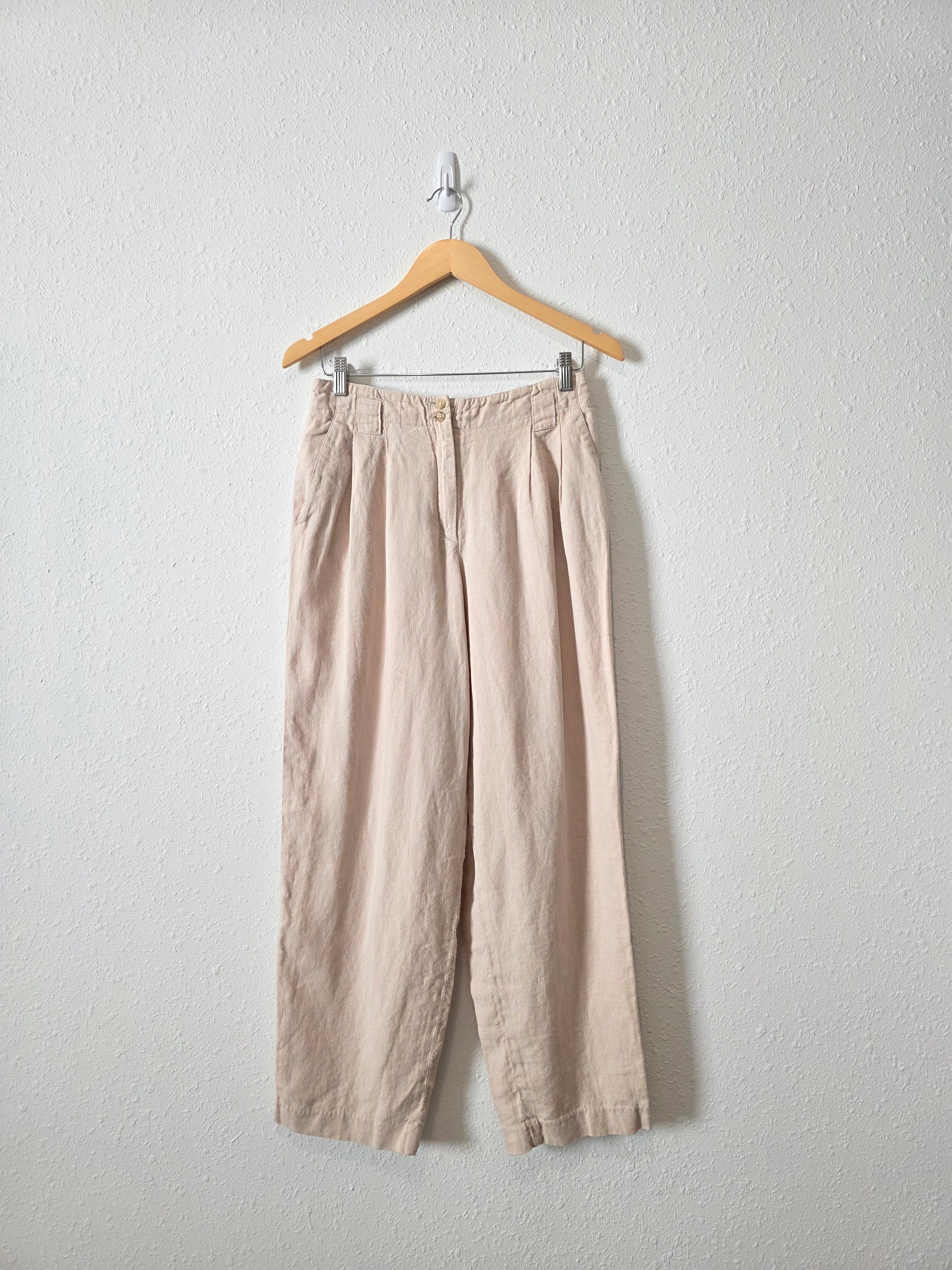 Vintage Linen Straight Pants (28)