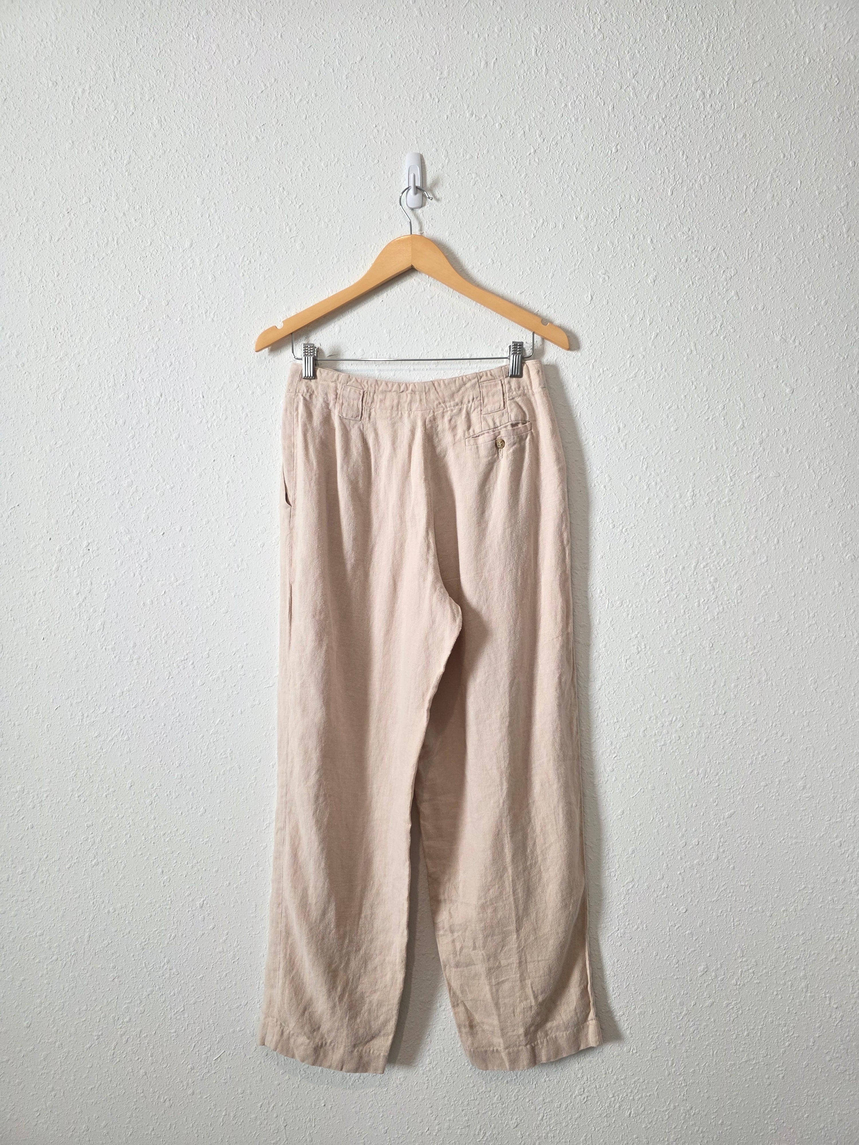 Vintage Linen Straight Pants (28)