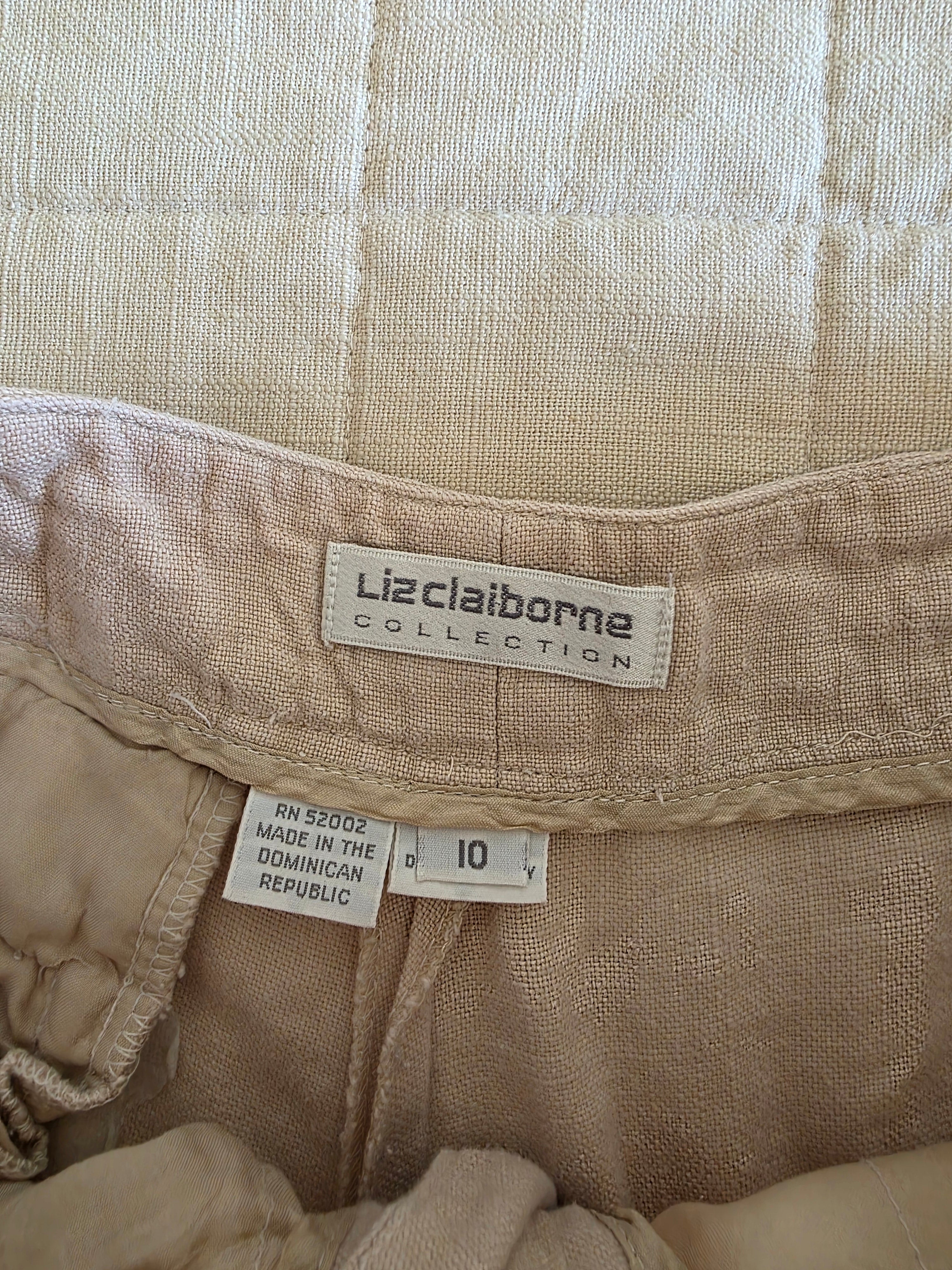 Vintage Linen Straight Pants (28)